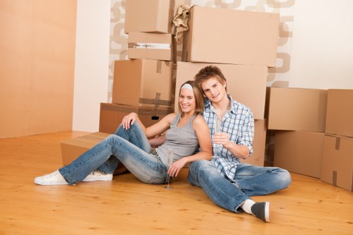 Removal team helping with a home move in Cockfosters