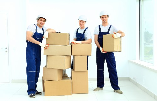 Furniture being carefully moved from a Cockfosters property