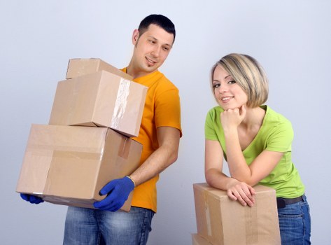 Prepared boxes and household items for a Cockfosters move